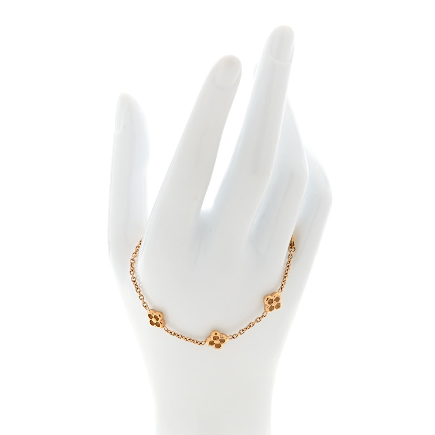 Brass Flower Full Bracelet Gold