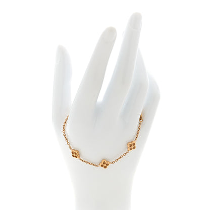 Louis Vuitton Brass Flower Full Bracelet Gold 2 of 5