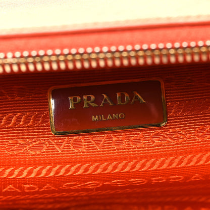 Prada Saffiano Large Galleria Double Zip Tote Papaya 7 of 13