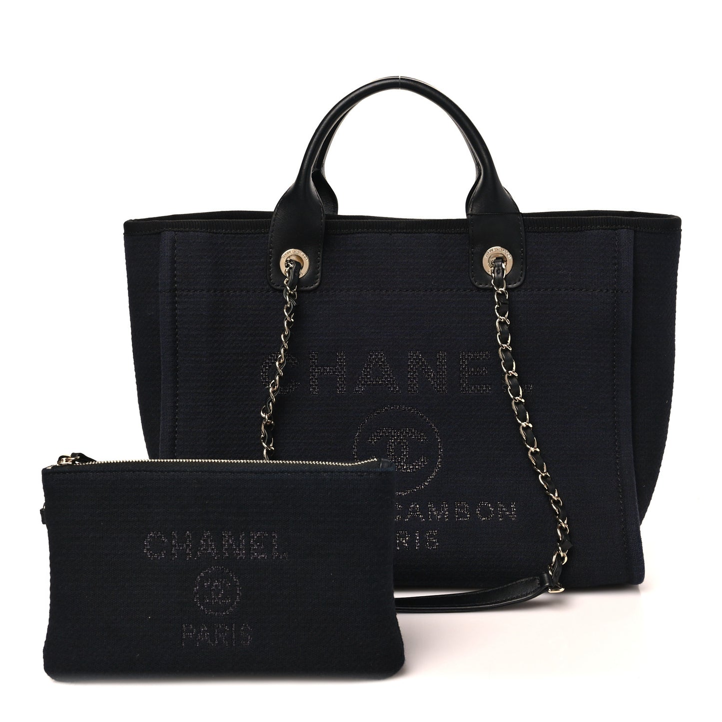 Mixed Fibers Small Deauville Tote Black