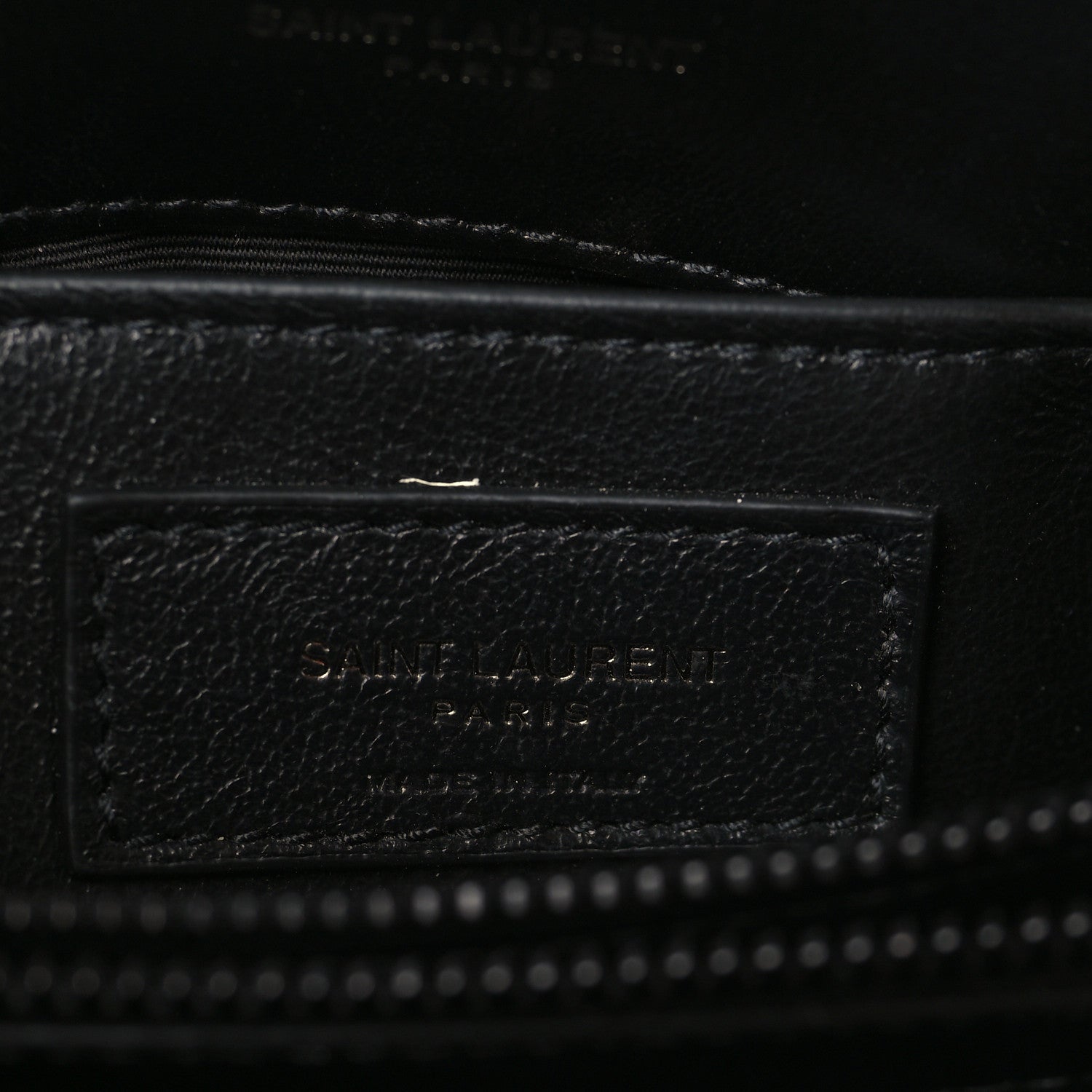 Saint Laurent Calfskin Y Quilted Monogram Monochrome Small Loulou Chain Satchel Black 6 of 11