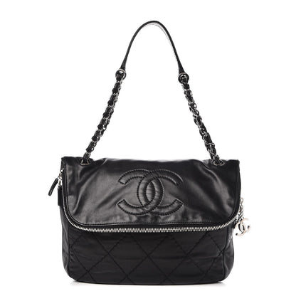 Chanel Calfskin Expandable Flap Black 1 of 7