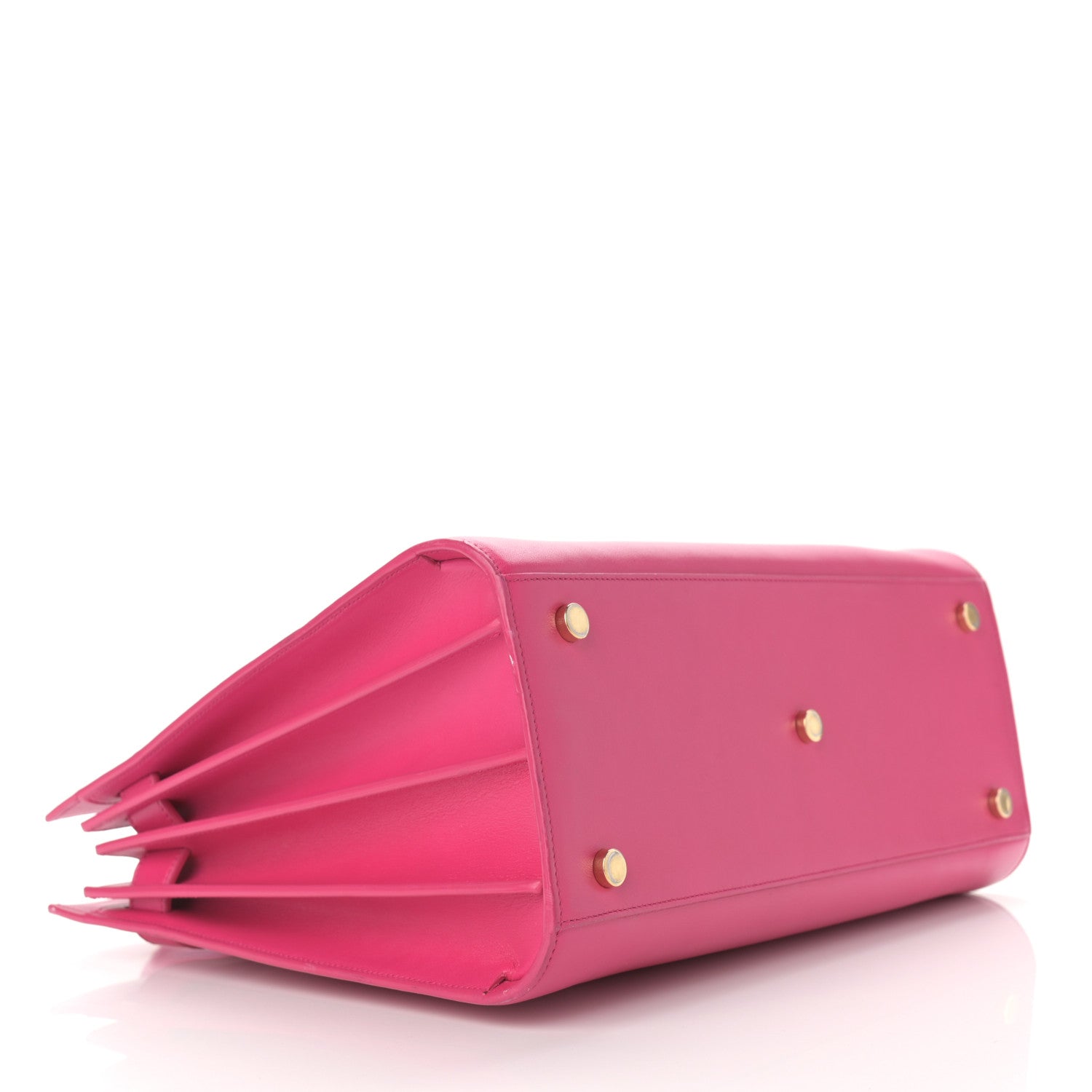 Saint Laurent Calfskin Small Sac De Jour Lipstick Fuchsia 4 of 17