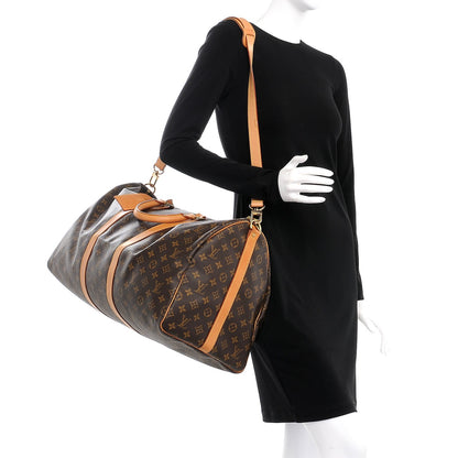 Louis Vuitton Monogram Keepall Bandouliere 55 10 of 16