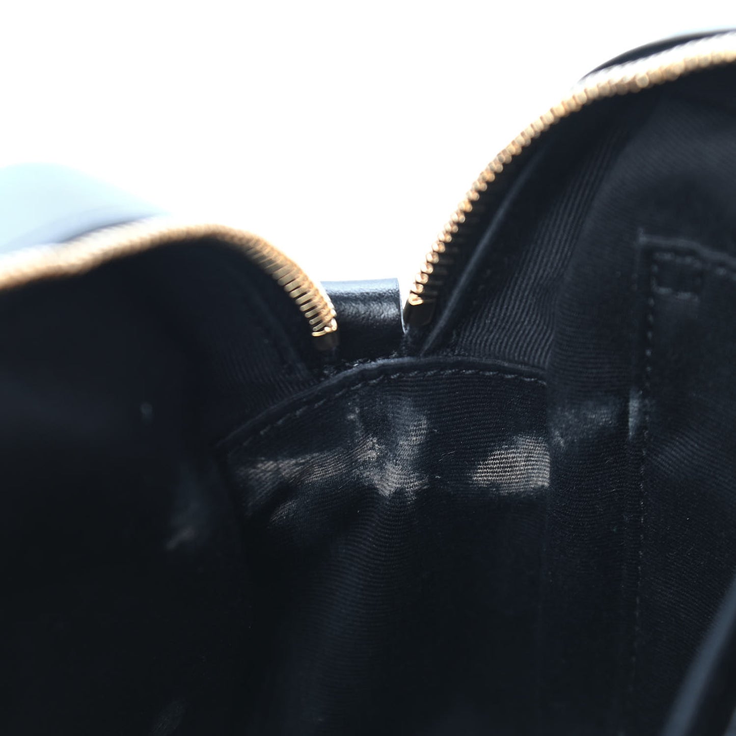 Calfskin Matelasse Monogram Lou Camera Bag Black