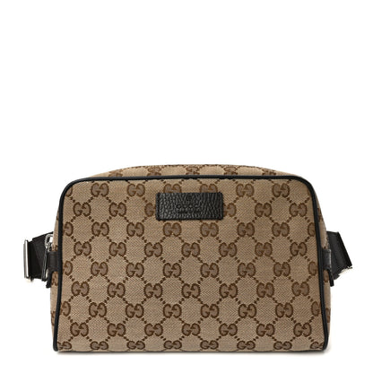 Gucci Monogram Belt Bag Beige Ebony Testa di Moro Marrone Scuro 1 of 10
