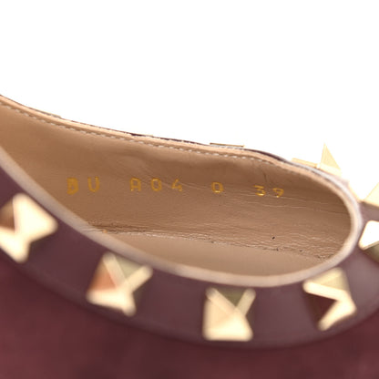 Valentino Garavani Suede Rockstud 85mm Pumps 39 Camelia 8 of 14