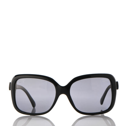 Chanel CC Bow Polarized Sunglasses 5171 Black 2 of 7
