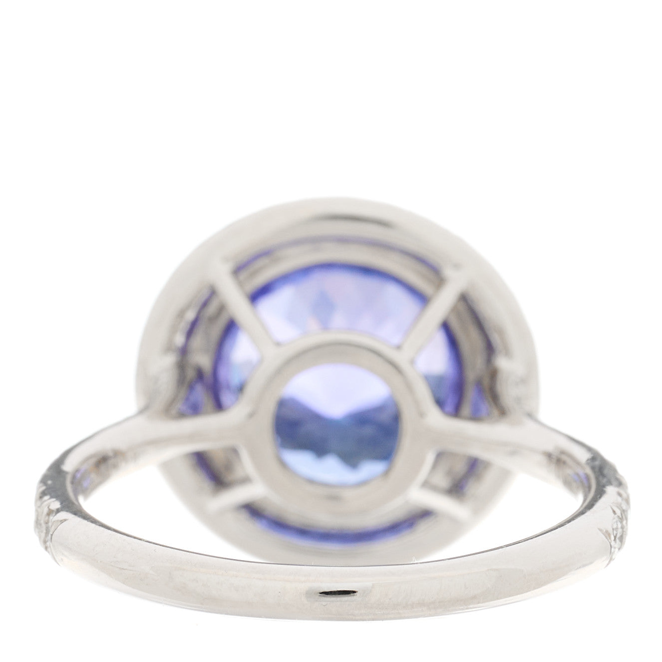 Tiffany Platinum Diamond Tanzanite Soleste Ring 54 6.75 4 of 5