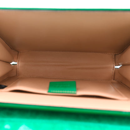 Gucci Mousse Top Patent Small Sylvie 1969 Top Handle Bag Emerald 5 of 10