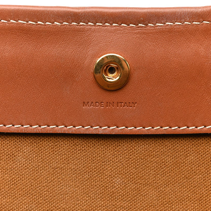 Celine Triomphe Canvas Calfskin Medium Cabas Bag Tan 7 of 19