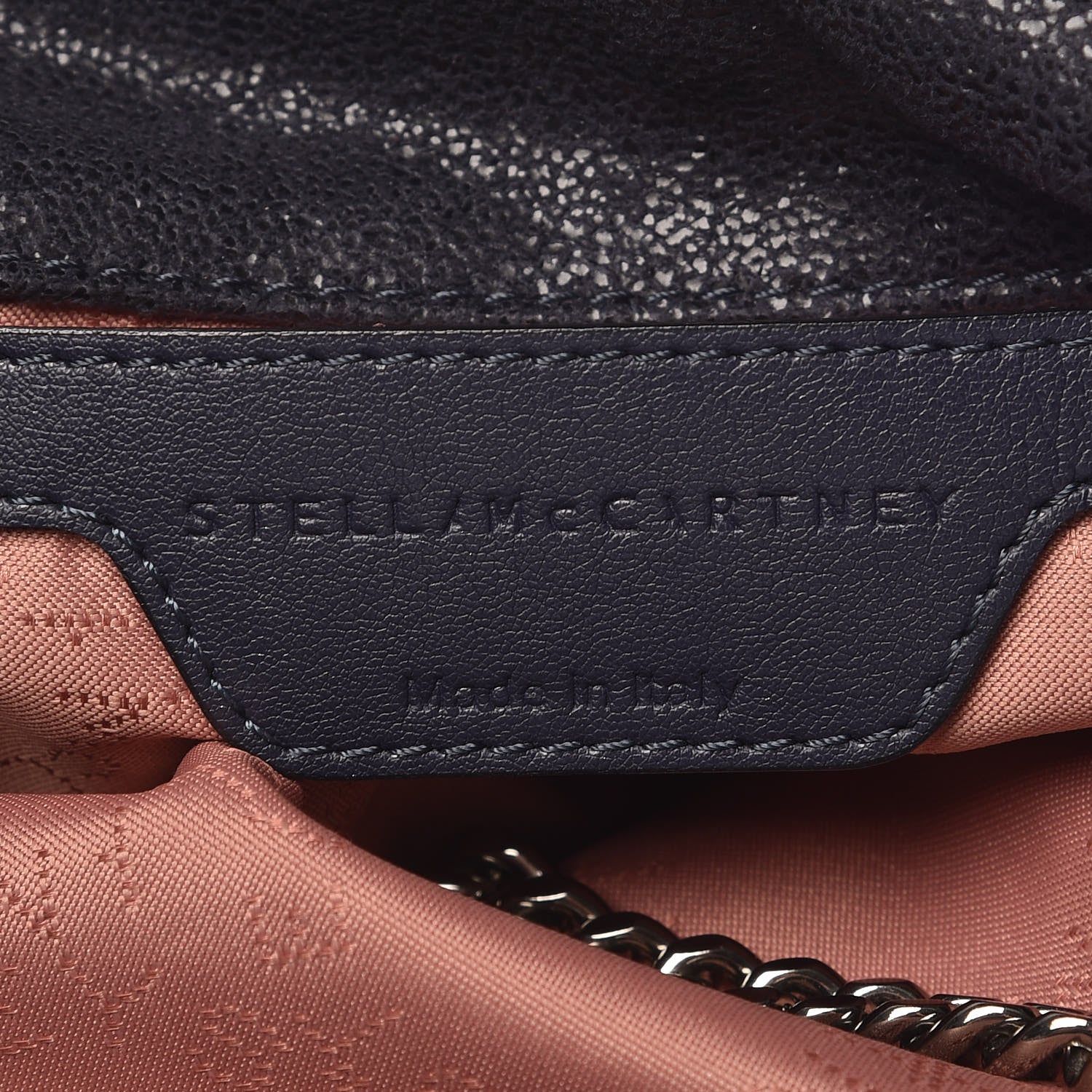 Stella McCartney Shaggy Deer Mini Falabella Fold Over Tote Navy 9 of 11