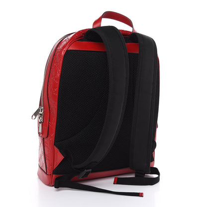 Gucci Guccissima Signature Day Backpack Hibiscus Red 3 of 12