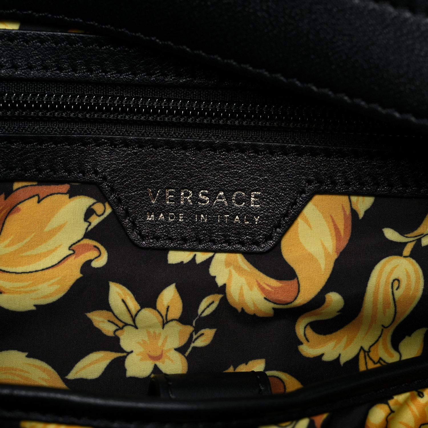 Versace Calfskin Palazzo Medusa Backpack Black 5 of 10