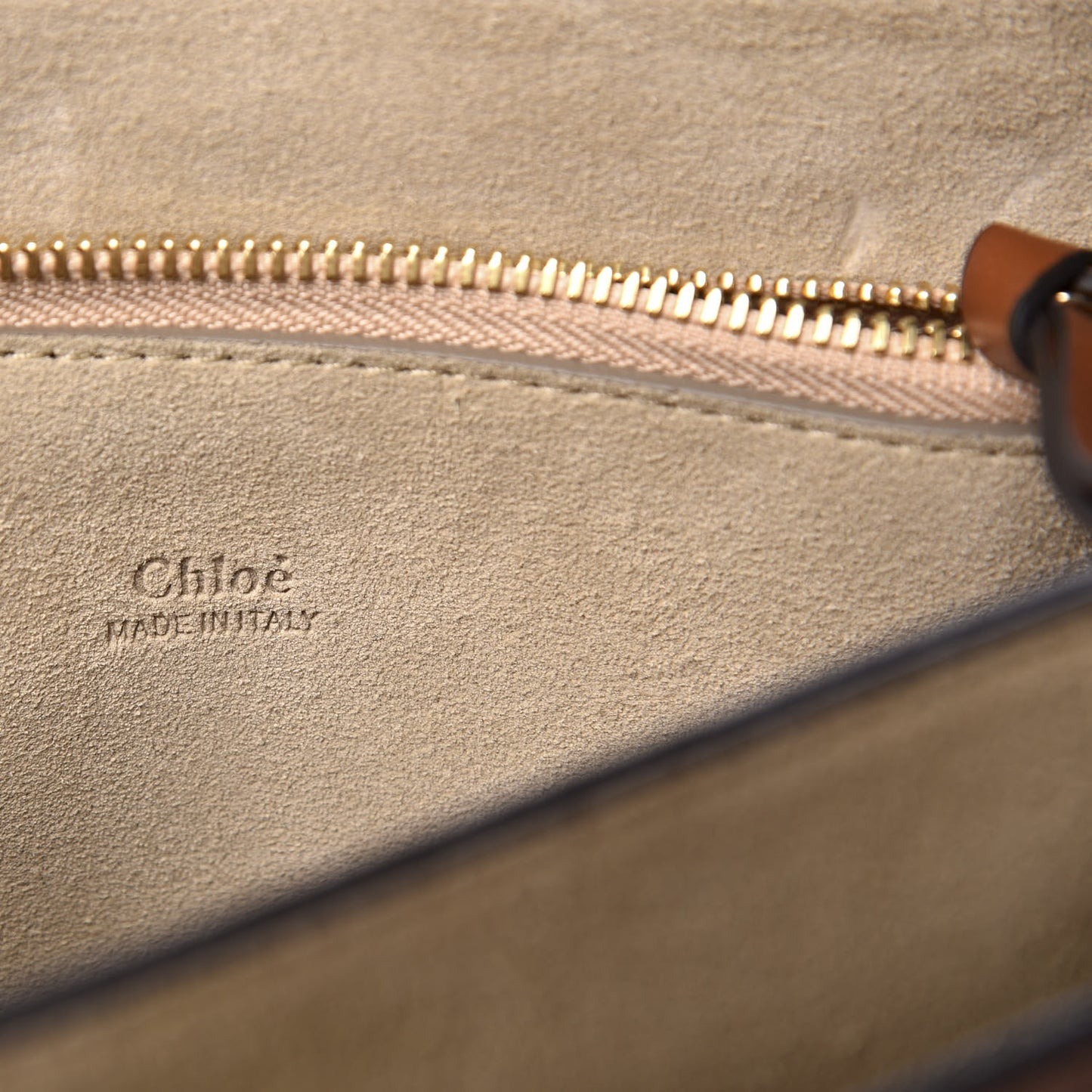 Suede Calfskin Medium Faye Shoulder Bag Tobacco