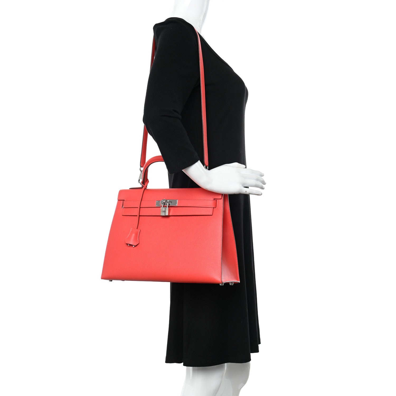 Hermes Epsom Kelly Sellier 32 Rose Jaipur 2 of 10