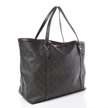 Gucci GG Supreme Monogram Medium Nice Tote Dark Brown 3 of 13