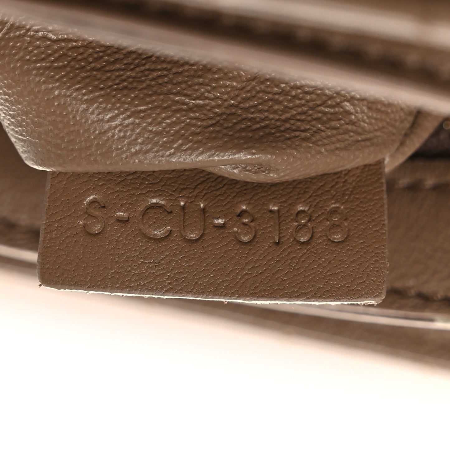 Calfskin Quilted Medium C Bag Beige