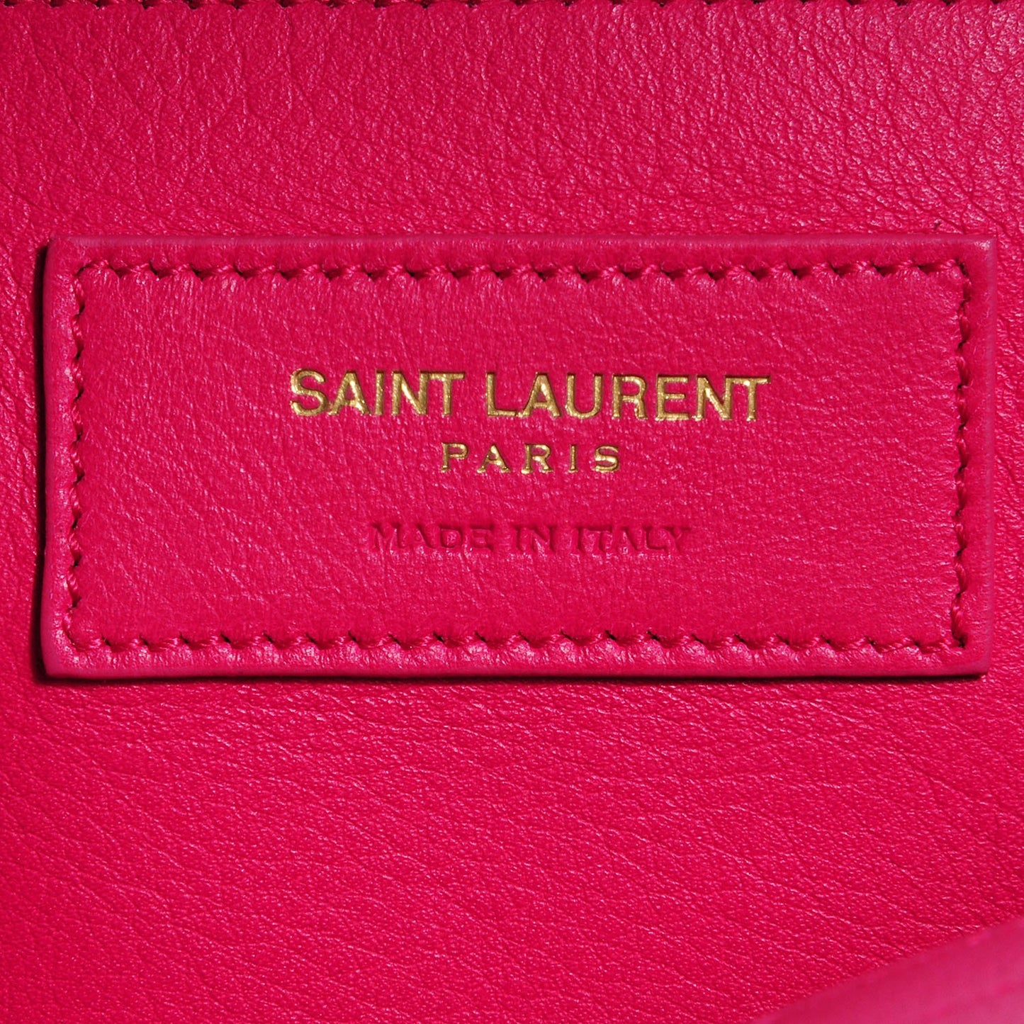 Calfskin Small Monogram Cabas Lipstick Fuchsia