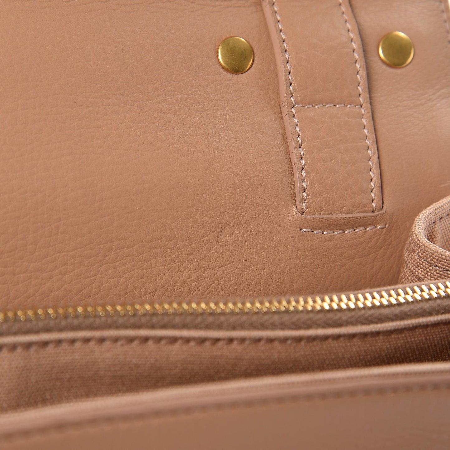 Calfskin Canvas Small Muse Two Beige