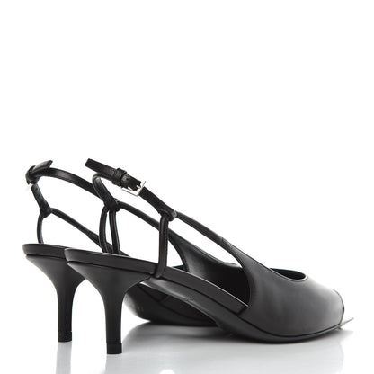 Louis Vuitton Calfskin Urban Twist Slingback Pumps 36 Black 4 of 9