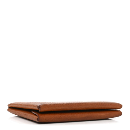 Hermes Barenia Faubourg  Calvi Duo Card Case Fauve 4 of 7