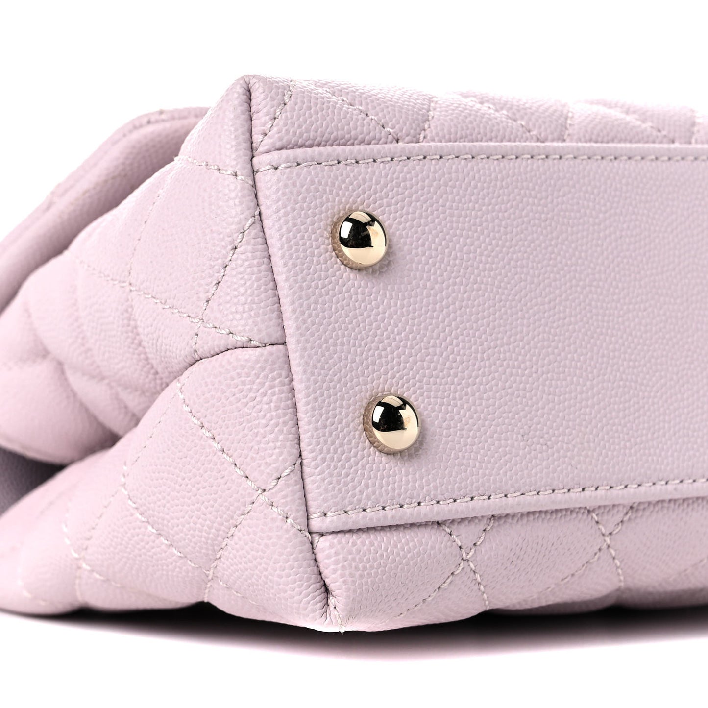 Caviar Quilted Mini Coco Handle Flap Lilas Lilac