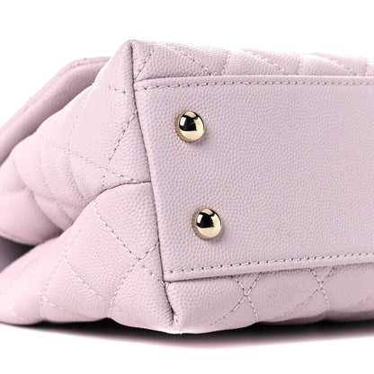 Chanel Caviar Quilted Mini Coco Handle Flap Lilas Lilac 8 of 10
