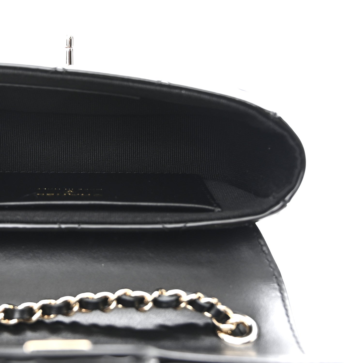 Chanel Patent Calfskin Quilted Mini Clutch Black 5 of 11