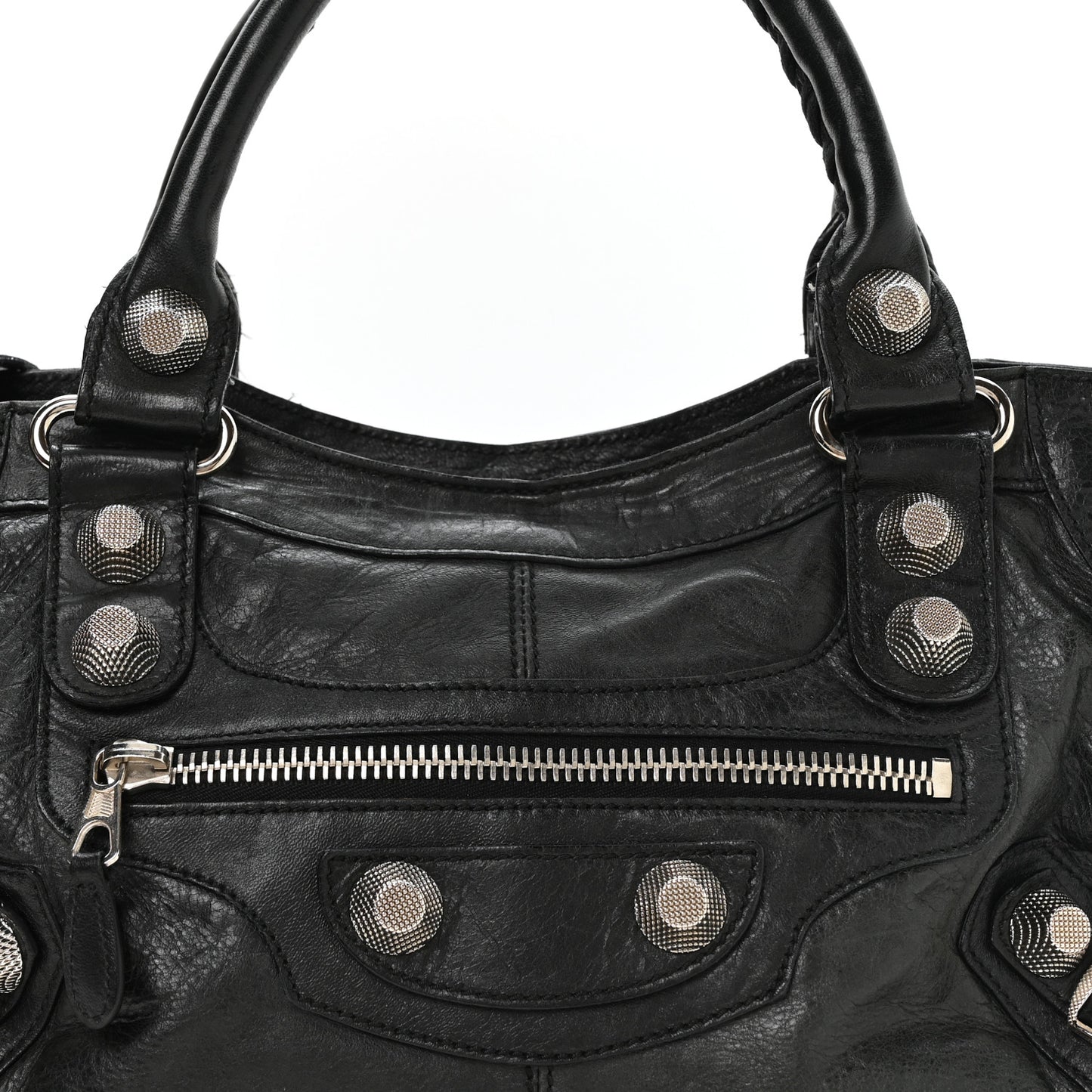 Agneau Giant 21 Silver Hardware Part Time Black