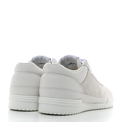 Chanel Calfskin Suede Coco Mark Logo Womens Sneakers 38 White 4 of 9