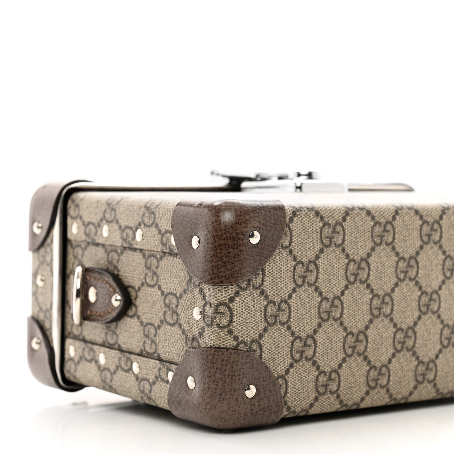 Gucci GG Supreme Monogram Globe-Trotter Beauty Case Brown 9 of 11