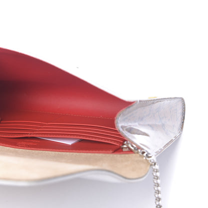 Christian Louboutin LOUBOUTIN Calfskin PVC Loubicouture Vero Dodat Clutch Black White Yellow 6 of 10