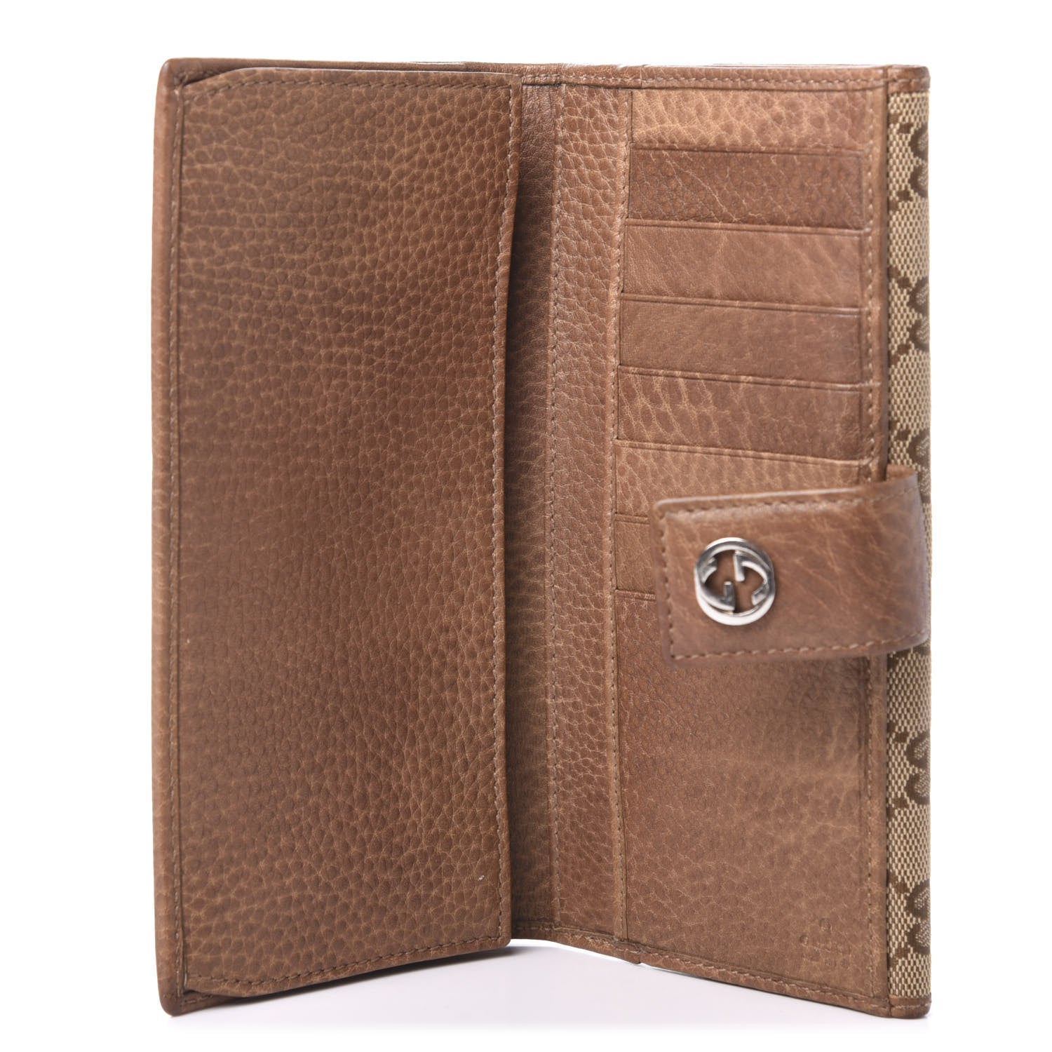 Gucci Monogram Old Libeccio Miss GG Continental Wallet Beige Ebony Light Brown 5 of 10