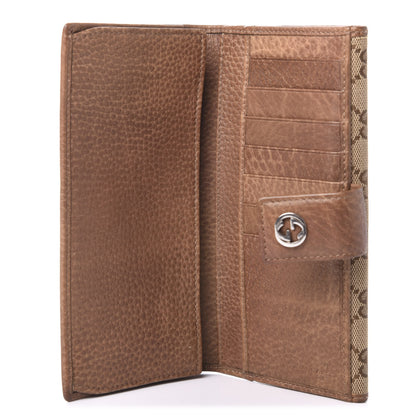 Gucci Monogram Old Libeccio Miss GG Continental Wallet Beige Ebony Light Brown 5 of 10