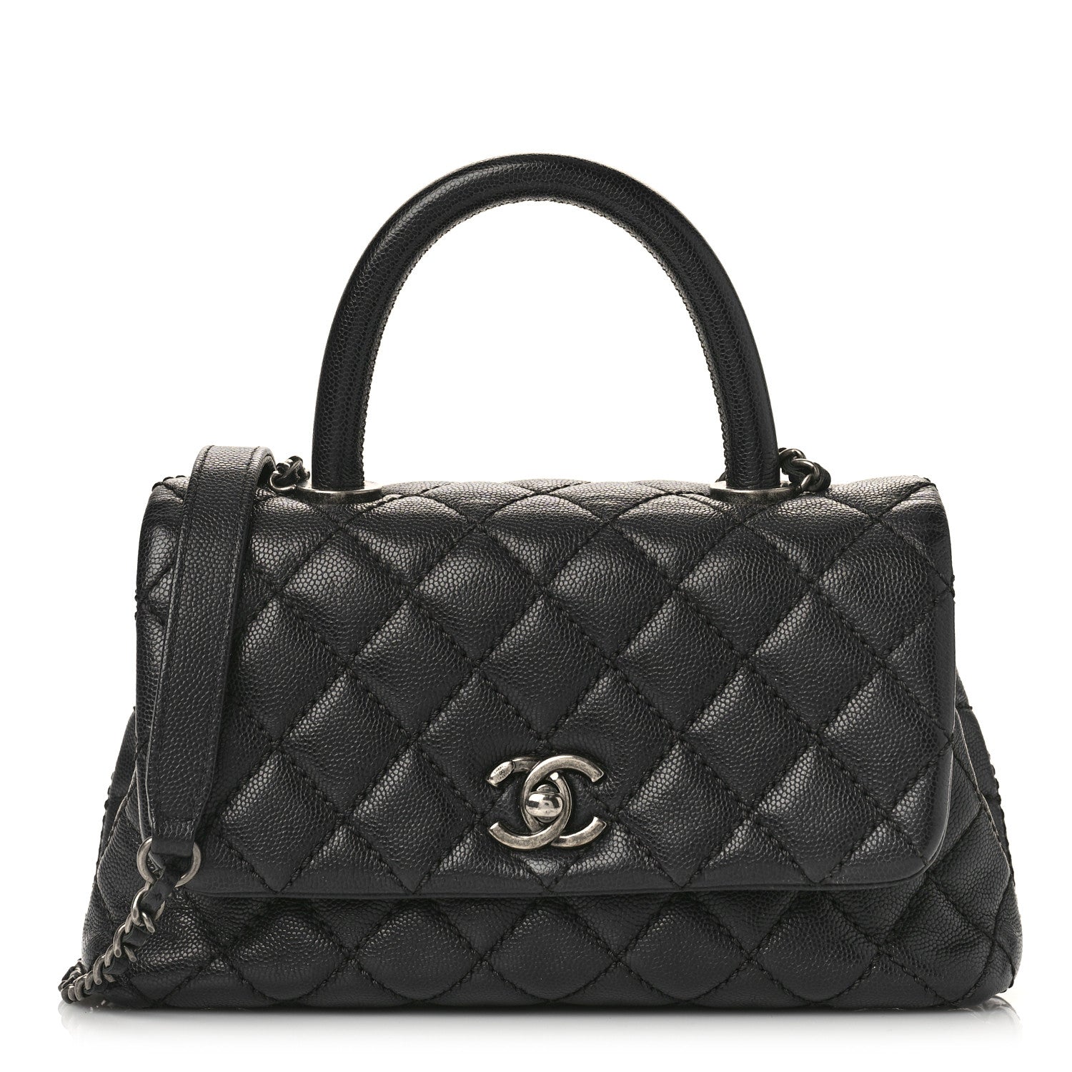 Chanel Caviar Quilted Mini Coco Handle Flap Black 1 of 9