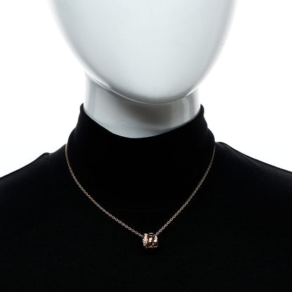 Bulgari 18K Rose Gold Diamond Serpenti Viper Demi Pave Pendant Necklace 2 of 9