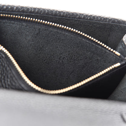 Valentino Garavani Pebbled Calfskin Rockstud Wallet on Chain Black 8 of 11