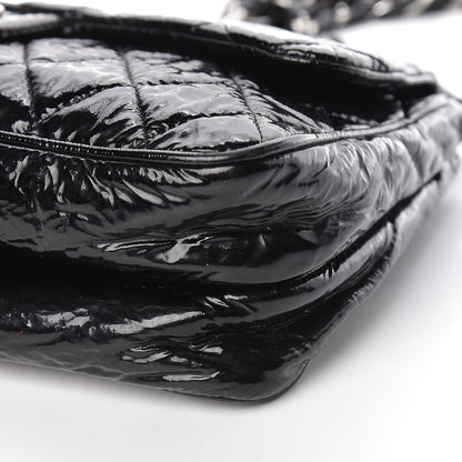 Chanel Patent Quilted Day Glo Flap Bag Black 10 of 17