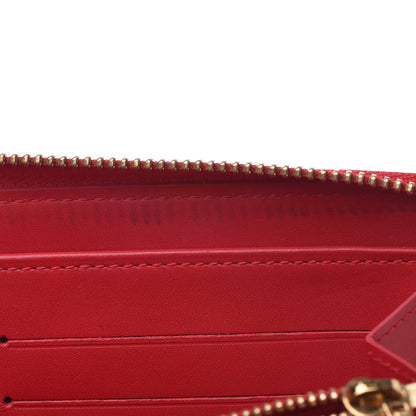Louis Vuitton Vernis Kusama Infinity Dots Zippy Wallet Red 8 of 11