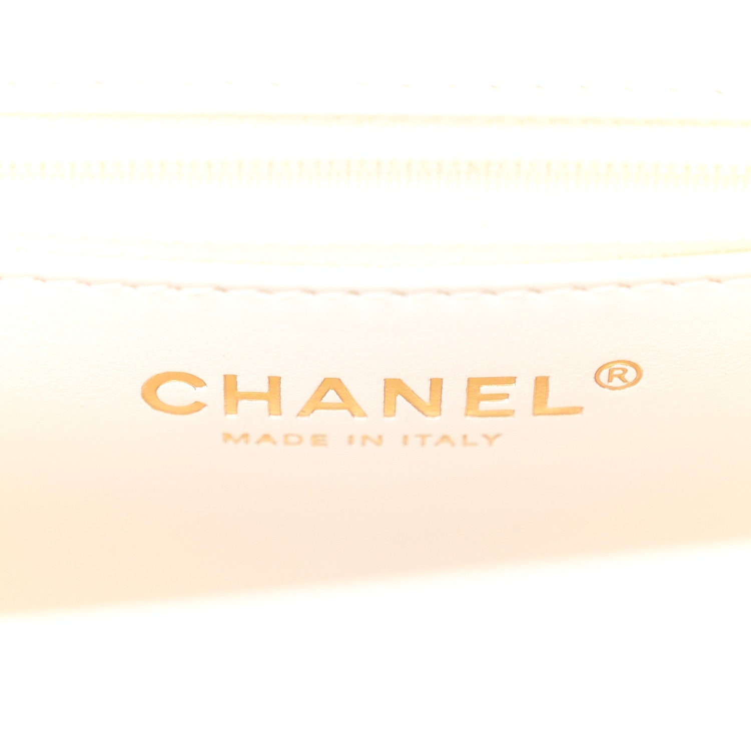 Chanel Shiny Aged Calfskin Quilted Nano Kelly Shopper White 6 of 11