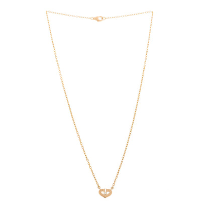 Cartier 18K Pink Gold Diamond XS Hearts and Symbols Necklace 3 of 5