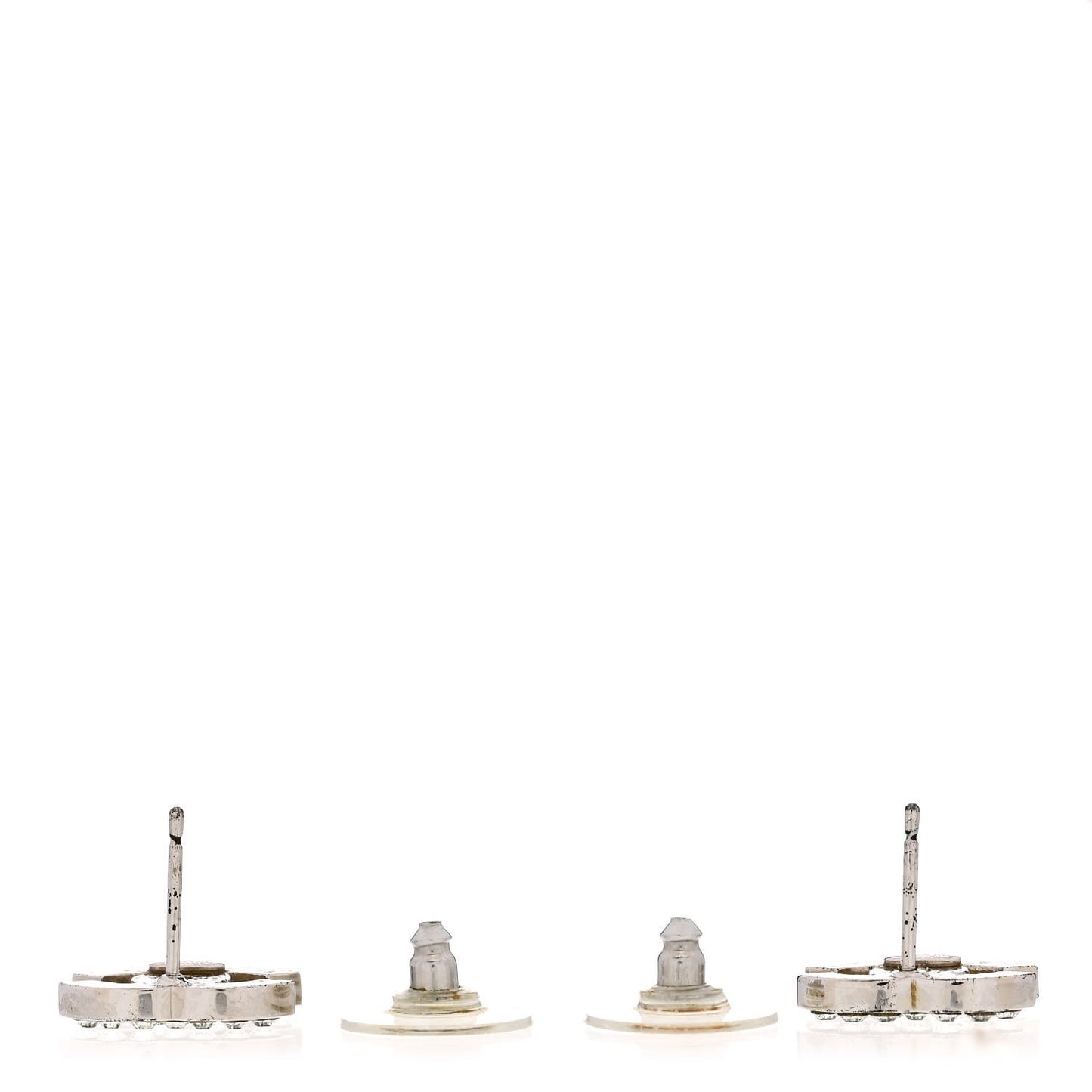 Crystal Mini Timeless CC Earrings Silver