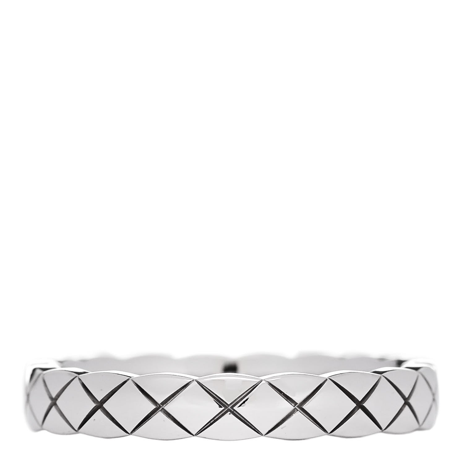 Chanel 18K White Gold Mini Coco Crush Ring 54 6.75 3 of 4