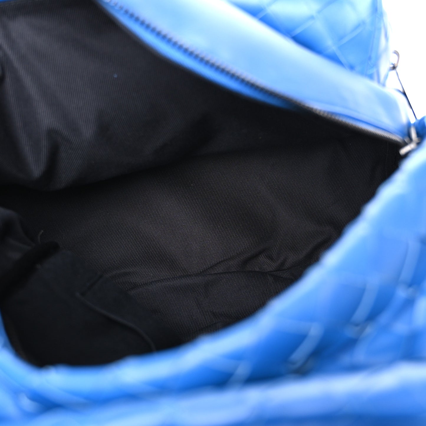 Smooth Calfskin Intrecciato Borsa Backpack Cobalt Blue