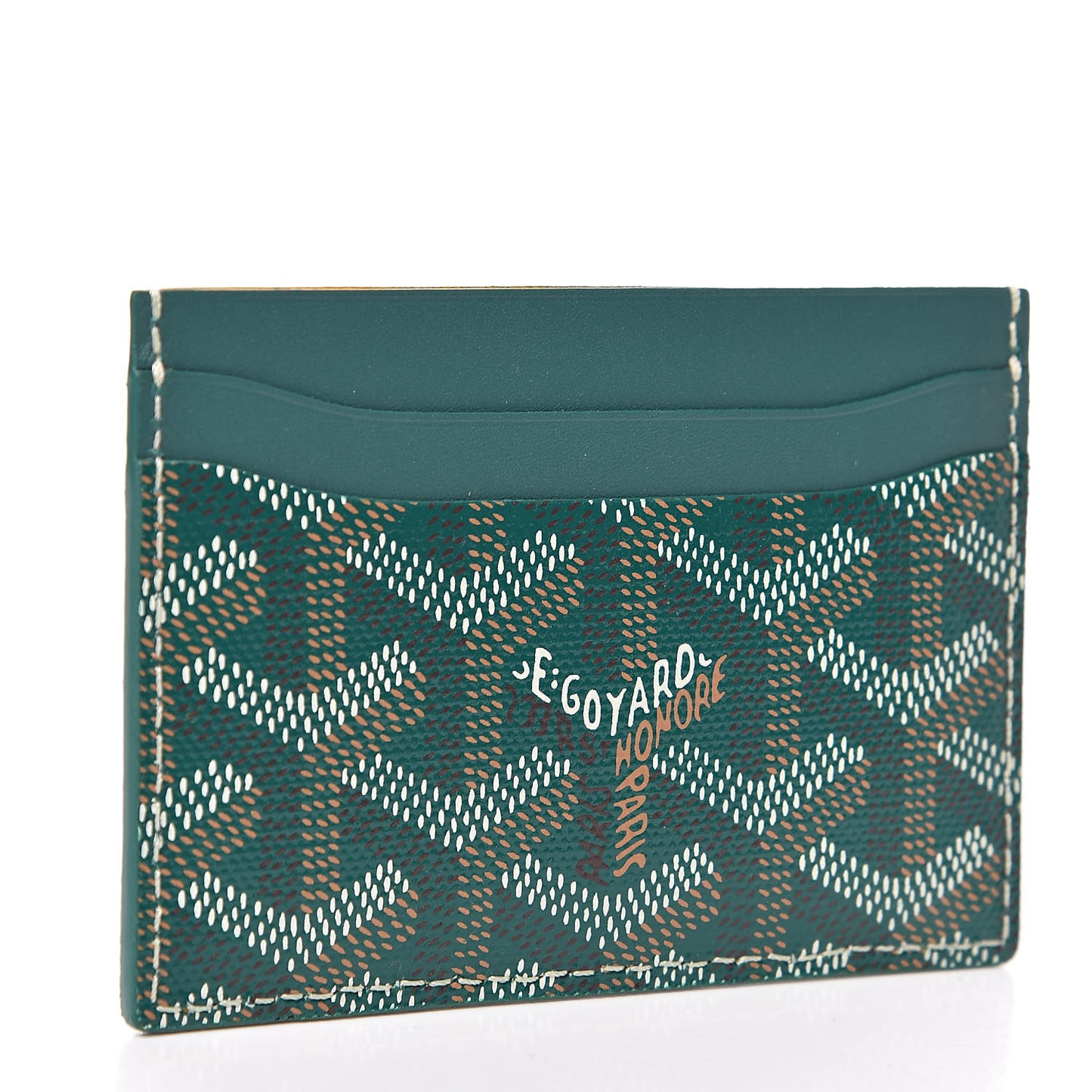 Goyardine Saint Sulpice Card Holder Green