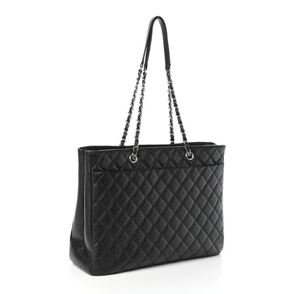 Chanel Caviar Quilted Large Classic Shopping Tote Black 3 of 10
