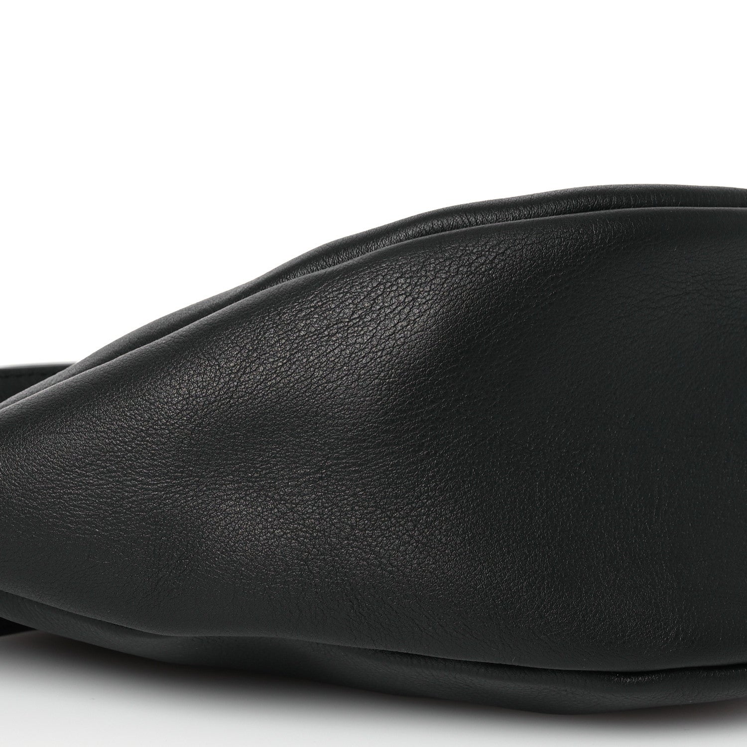 The Row Smooth Calfskin Small Slouchy Banana Bag Black 10 of 11