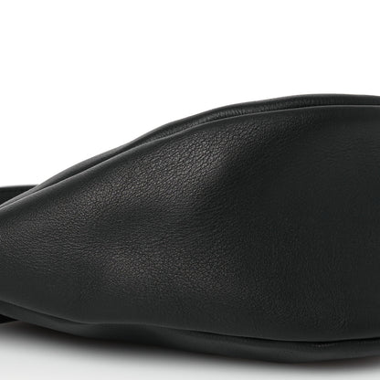 The Row Smooth Calfskin Small Slouchy Banana Bag Black 10 of 11