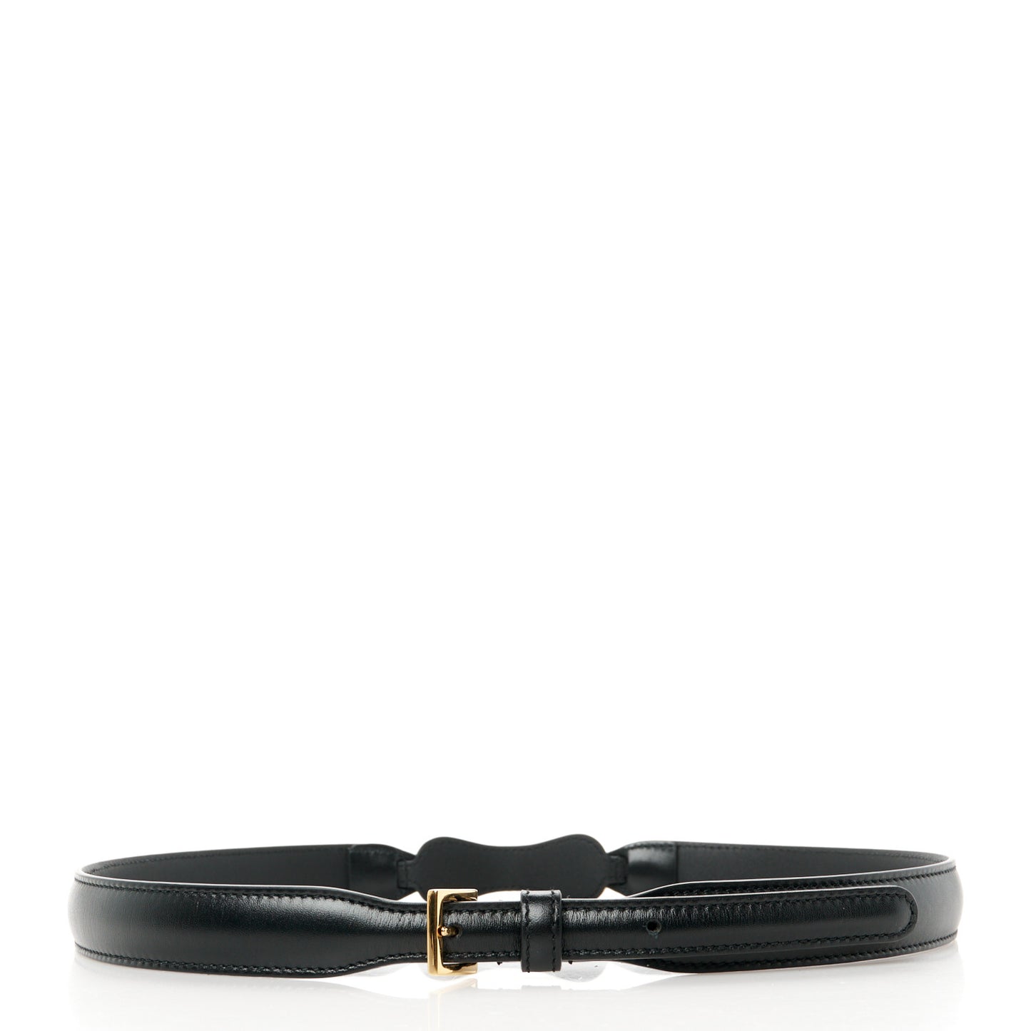 Efesto Leather Womens Horsebit 15/23mm Belt 80 32 Black